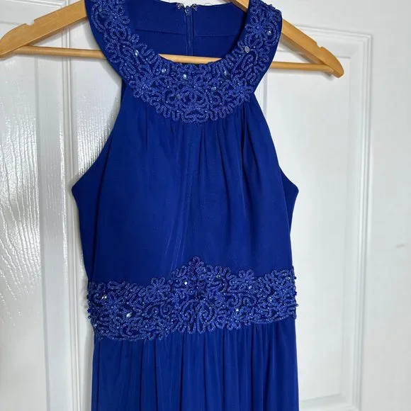 Women's One by Eight Royal Blue Halter Gown US Size 4 - Picture 10 of 15